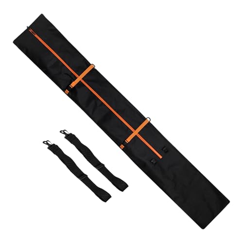 Bolsa de esquí genérica – Fundas de almacenamiento para esquís de tela Oxford | Organizador impermeable con acolchado para vuelo de avión, chaqueta de invierno, llaves, equipaje
