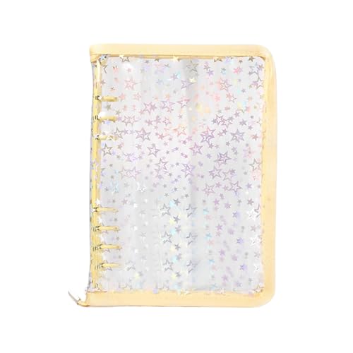 Classeur A5 transparent à anneaux rechargeable pour ranger vos cartes et reçus de bureau