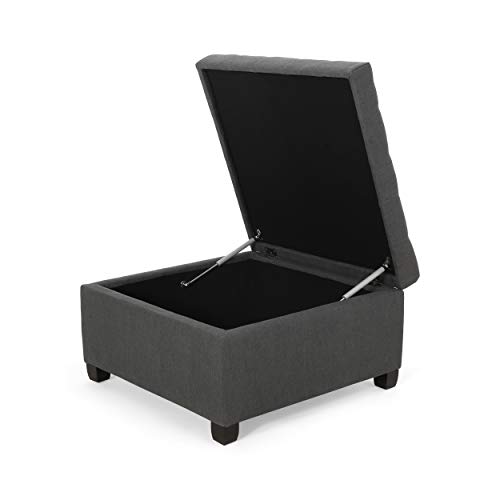 Christopher Knight Home Hedda Tufted Fabric Storage Ottoman