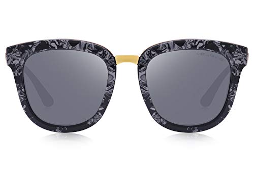 MERRY'S Women Polarized Sunglasses Cat eye Sun glasses Metal Temple S60822