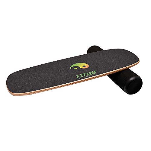Fitlaya Fitness Balance Board Trainer Wooden Training Equipment for Fitness Workout, Hockey‎, Skateboarding, Surfing and Snowboarding (YING YANG) by Fitlaya Fitness - Image 7