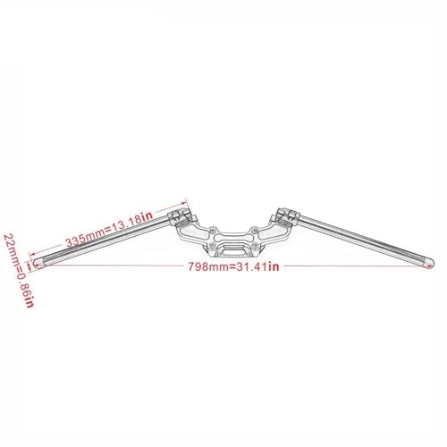 Barra manillar ajustable con clip de motocicleta para Monster 821 y 1200 S 7