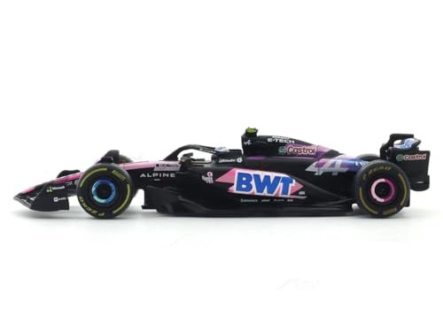 Image of Bburago 1:43 Scale Alpine F1 Team A524 F1 Diecast Model Car - Pierre Gasly 2024 Race Car Replica, Detailed Collectible Display Model for Fans & Collectors