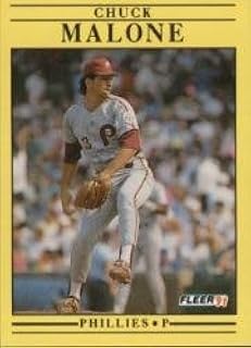 1991 Fleer Baseball Card #404 Chuck Malone