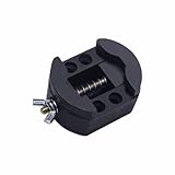 Supporto per cassa di riparazione orologi, supporto per movimento orologio da polso, regolabile, in PVC, strumento per la riparazione di tecnici e appassionati di orologeria, Nero , 60mm*45mm/2.36in