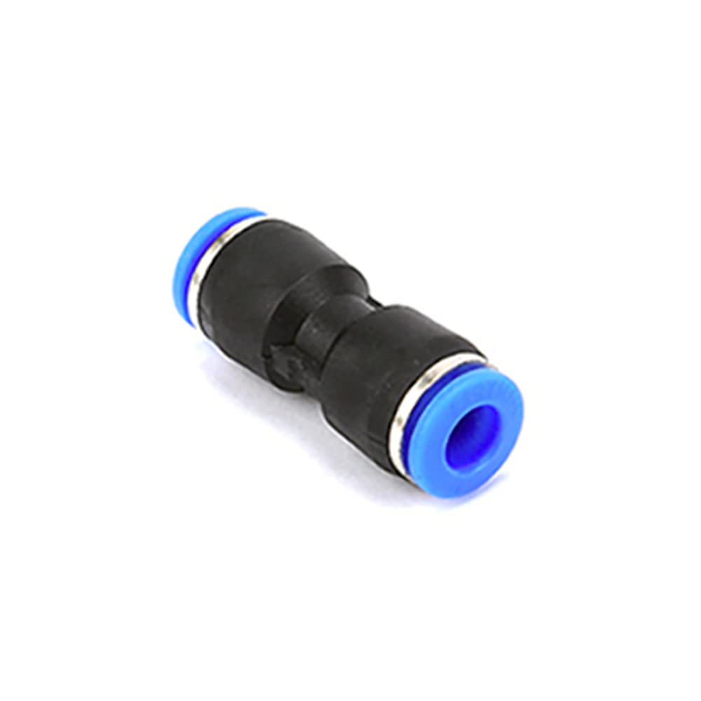 ezqnirk Pneumatic Fitting Tube Connector Air Quick Water Pipe Push in Hose Quick Couping,OD 6mm,PU
