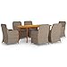 Produktbild vidaXL Gartenmöbel Set 7-TLG. Gartengarnitur Sitzgruppe Gartenset Sitzgarnitur Gartenstuhl Gartentisch Esstisch Essstuhl Tisch Stühle Braun