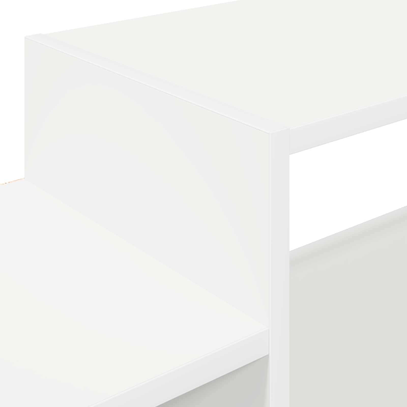 Meuble TV mural - Support mural - Étagère TV flottante - Meuble bas suspendu pour salon et chambre à coucher - Blanc - 180 x 28 x 21 cm