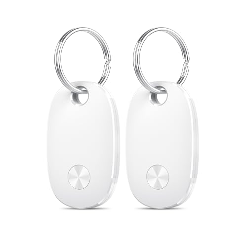 Tracker Air Tag-2 Pack, Smart Bluetooth Tracker Item Finder, IP67 Waterproof (White)