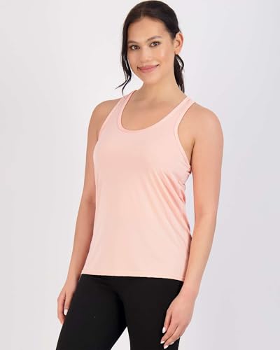 Image of Real Essentials 5-Pack Women's Racerback Tank Top Dry-Fit Athletic Performance Yoga Activewear (Available in Plus Size)