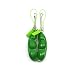 FCBB Fidget Toys 2Pack Squeeze-a-Bean Edamame Keychain Keyring Extrusion Bean Pea Soybean Stress Relieving Chain Phone Pendants