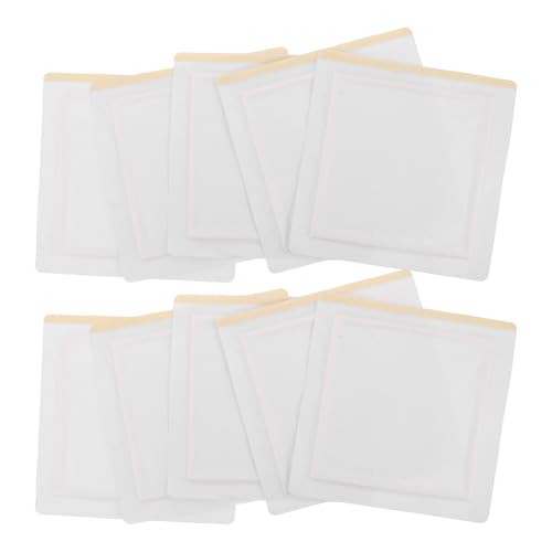 UKCOCO 10 Parches Desechables de Aceite de Ricino Vientre, Autoadhesivos, Alta Absorción Antifugas, Tamaño Estándar, para Masaje Corporal y Cuidado de Pies y Rodillas, Uso Portátil