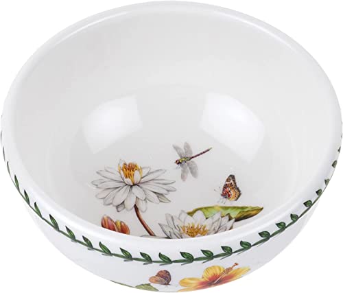 Portmeirion Exotic Botanic Garden Individual 5.5” Fruit Salad Bowl | Set Of 6 With Assorted Motifs | Dishwasher, Microwave, And Oven Safe | For Cereal, Breakfast, Or Dessert | Made In England #TOP1