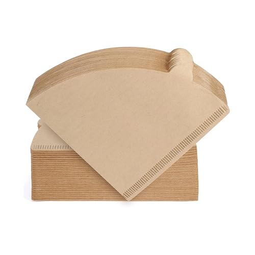 COFFITO Coffee Filter, Size 02 Cone Coffee Filters Disposable, 100 Count Unbleached Natural Paper Filters 2-4 Cup, 2 Cone For V60 For Pour Over Droppers and Drip Coffee Maker (Brown)