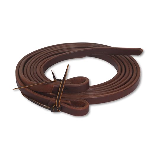 Professional's Choice Ranch Heavy Oil Harness Leather Split Reins | ⅜