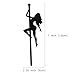 1 Pcs Bachelor Party Cake Topper Pole Dance Girl Cake Toppers Bachelor Party Decorations Bachelorette Shower Birthday Party Decorations Supplies (Black)