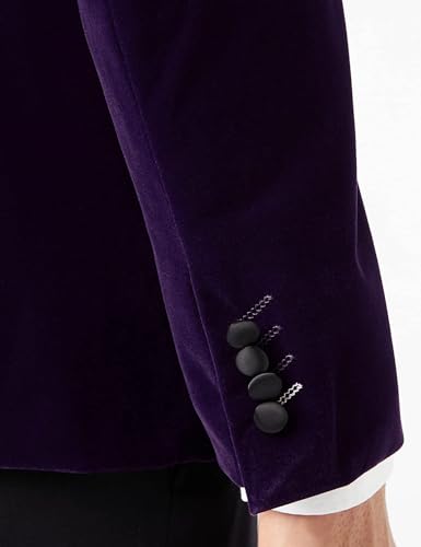Men’s Velvet Double Breasted Tuxedo Suit Jacket Smoking Dinner Blazer Retro Classic Tailored Fit4