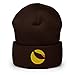 Terra Cryptocurrency Logo Hat (Embroidered Cuffed Beanie) Brown