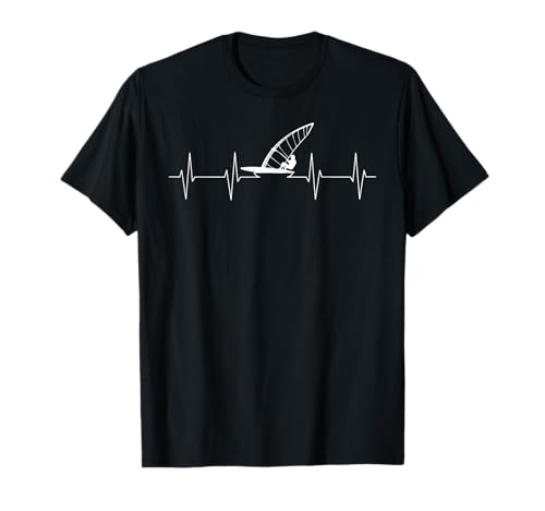 Planche à voile rythme cardiaque - véliplanchistes drôles T-Shirt