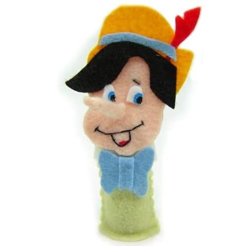 Dedoches De Feltro - Pinóquio - 3 Personagens - Multicolorido - 100% Artesanal