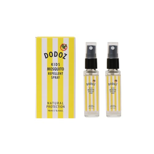 Image of DODOZ Anti-Mosquito Body Spray Kid-Safe Natural Protection, Gentle & Non-Toxic Repellent for Babies, Kids & Family Perfect For Indoor & Outdoor Use Non-Toxic & Easy to Carry 16ml Pack (8ml x 2)