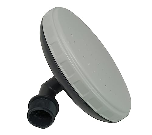 G.F., Kunststoff-Kopfbrause, Ersatz für Solar Gartendusche, Modelle Sunny Niagara, Grau, Schwarz