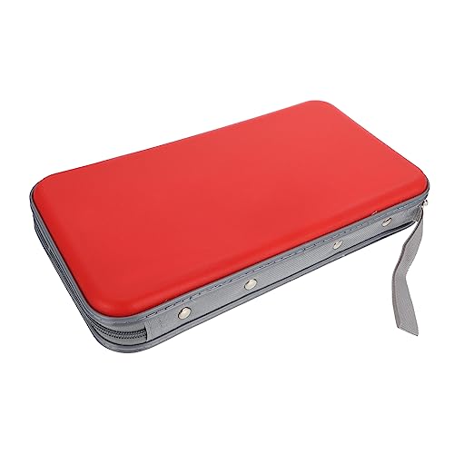 Holibanna Bolsa De Soporte De CD Con Cremallera Capacidad Para Estuche Duro Para Almacenamiento Coche y Hogar Protector De CD Compacto