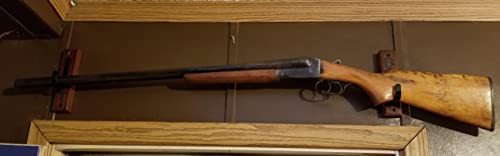 Top Stage Gun Rack Hanger And Rifle/Shotgun Wall Mount Display (2 Hooks With Wooden Mount) #TOP4