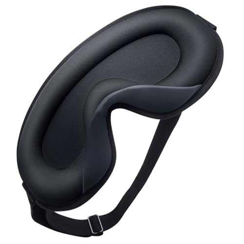 WEedsy Maschera per Gli Occhi per Dormire in Seta di Ghiaccio 3D con Una Luce Fresca e Traspirante Che blocca la Memoria in Cotone Slow Rebound Maschera per Gli Occhi da Viaggio