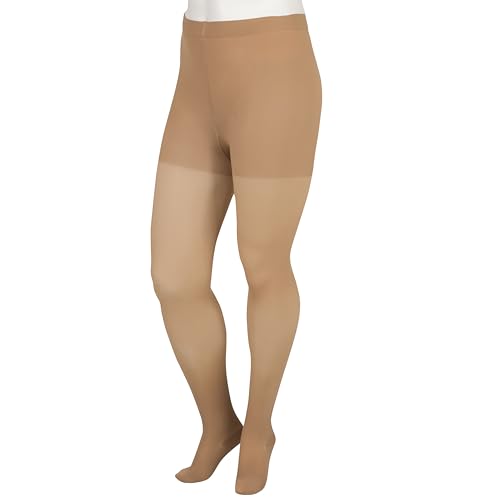 Image of Juzo Basic 4411 Pantyhose 20-30 mmHg Closed Toe Compression Hose for Men & Women, Regular