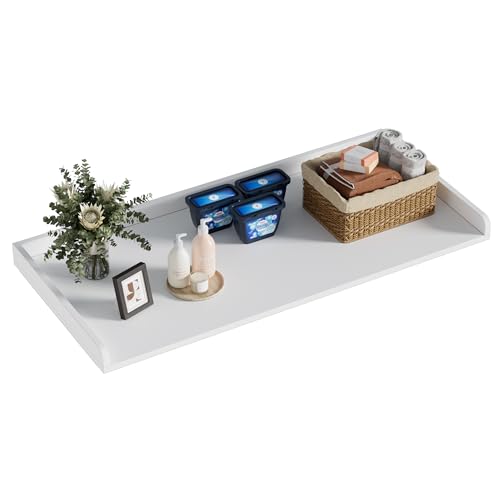 MSFE Werkblad voor wasmachine en droger, 122 x 60 x 7 cm, wasmachine-onderlegger, wasmachinerek, afdekking wasmachine, opslag en organisatie - Afbeelding 6