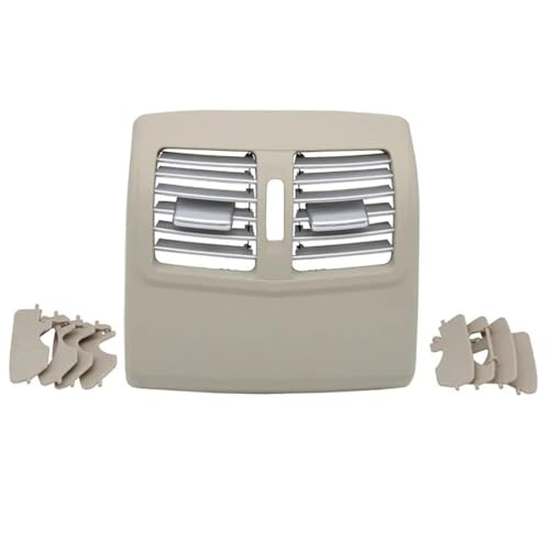 Rejilla de ventilación de aire premium con panel cromado beige para Benz E260 E300 E320