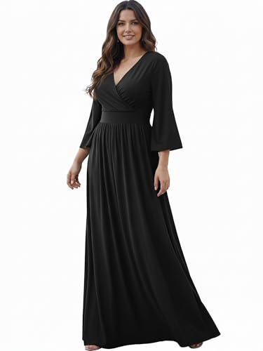Amazon.com: KOH KOH Womens Long Kimono Sleeve with Sleeves Wrap Fall Winter  Empire Waist Flowy Casual Formal Cute Maternity Robe Abaya Gowns Gown Maxi  Dress Dresses, Black M 8-10 : Clothing, Shoes