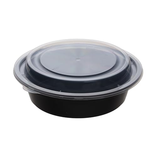 plaspapier 32 oz Round Meal Prep Bowls (50-Pack) - Reusable,