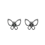 KUMGROT 2pcs Zinc Alloy Vintage Butterfly Wings Hollow Decorative Drawer Knobs Handle Hardware Decor