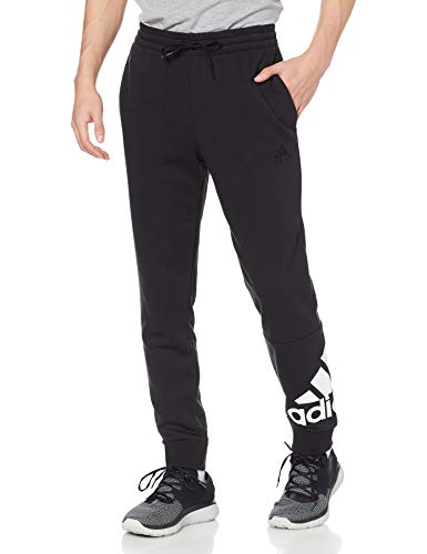 スウェット パンツ エッセンシャルズ フレンチテリー テーパード カフ ロゴパンツ 28970 メンズ ブラック/ホワイト 日本サイズM相当