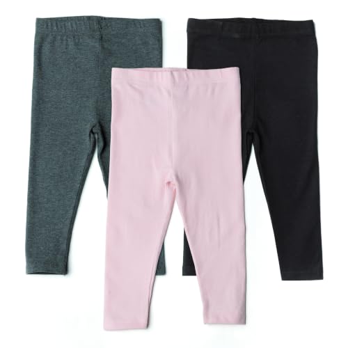 Gerber Baby Girls Toddler Multi-Pack Premium Pants Leggings Pink/Black 18 Months - image 1