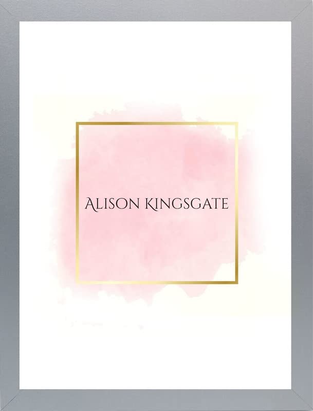 Alison Kingsgate Sleek Silver 16x12 Frame With Clear Perspex Sheet and Wall Hanging Hooks - Panoramic 16 x 12 Inch Silver Frame - Handmade Frames In Multiple Colors & Sizes