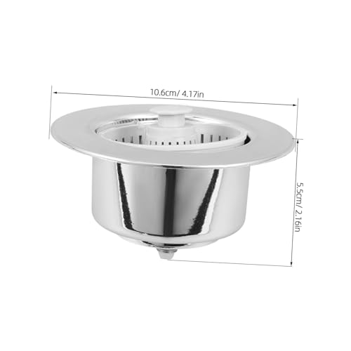 Colador para fregadero VILLCASE de acero inoxidable y ABS miniatura 2