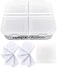 CPAP Infusion Adapter Replacement Refill Pads for Essential Oils - Includes A Storage Container for Up to 20 Refill Pads, 4 Blank Labels and Microfiber Absorbent Replacement Oil Pads (10 Refill Pads)