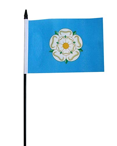 Yorkshire New County Waving Flag 6" x 4" inch Flag Superstore
