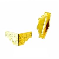 4 Pcs Angolo Di Metallo Staffa D'angolo Protezione Angolare Per Piedini - Foto 2