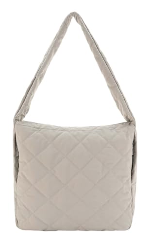 Bolso bandolera Hetta Maxi Hobo Bag en color gris claro de diseño amplio