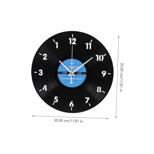 Horloge murale silencieuse créative pour décor rétro de bureau - 3