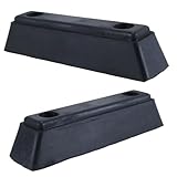 Durlo Gummi-Dock-Stoßfänger und Anhängerstopper, hochelastischer, stoßdämpfender Gummiblock für LKWs, Boote, Anhänger und Fahrzeugschutz