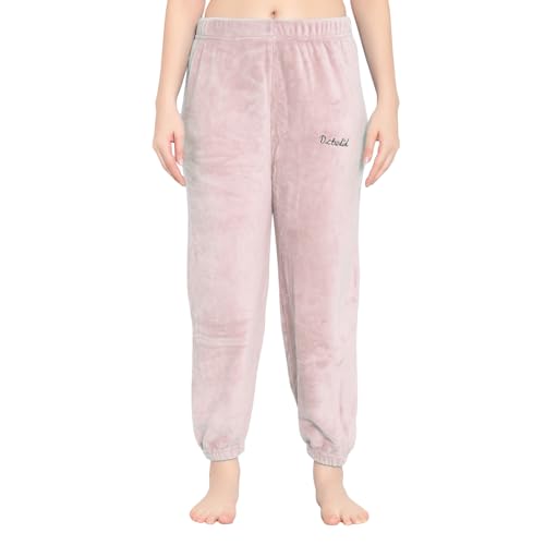 Image of Fashiol Women's Plush Fleece Fur Woolen Pajama Lounge Pants Warm Cozy Winter Wear Relaxed Fit Elastic Waist Soft Sleep Lower Bottoms (M Till 2XL)