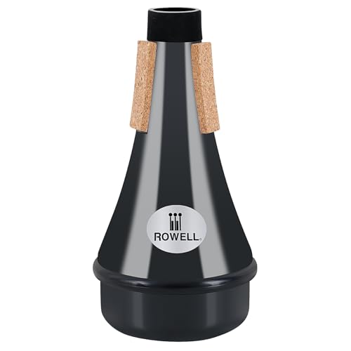 ROWELL Trompeta MuteABS Recta Trompeta MuteABS Trompeta de práctica ligera Accesorios para principiantes...