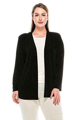 Jostar Women's Drape Cardigan Jacket - Long Sleeve Acetate Draped Open Front Sweater