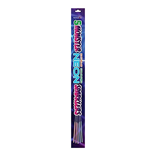 EXCLUSIVE ONLINE Monster Extreme Coloured Neon Sparkler 45cm (12 Packets)
