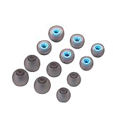 Silicone Replacement Ear Tips Earbuds Eargels for Mpow,Tozo Aukey, Senso,Hussar,Letscom etc Bluetooth Earphones, 6 Paris (Blue and Gray)